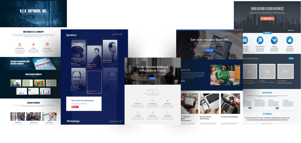 Stock placeholder image with grayscale geometrical mountain landscape